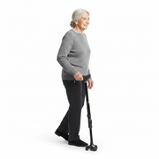 Canne de marche pliante Drive Medical Flex N Go pour l'équilibre et la mobilité