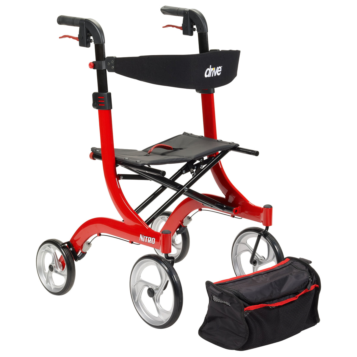 Drive Nitro rollator walker specifications and measurements