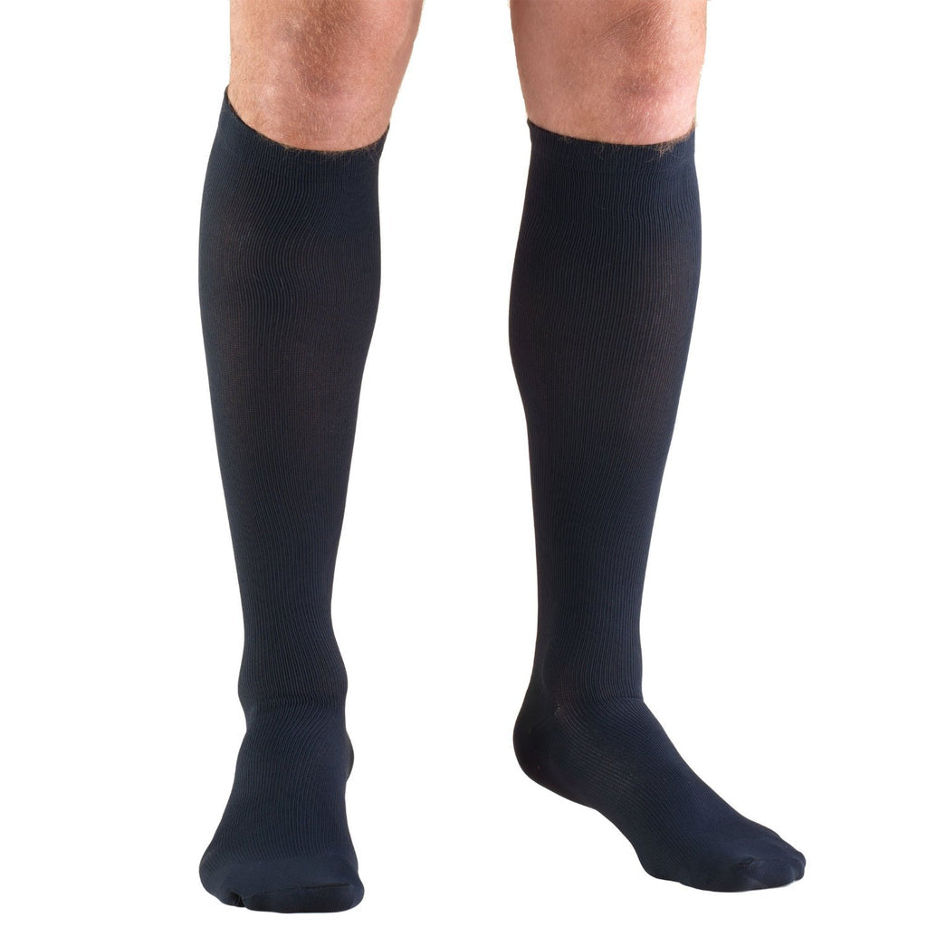 Truform Men's Compression Dress Socks 20-30 mmHg Knee High - Graduated Support for Circulation, Swelling & Varicose Veins