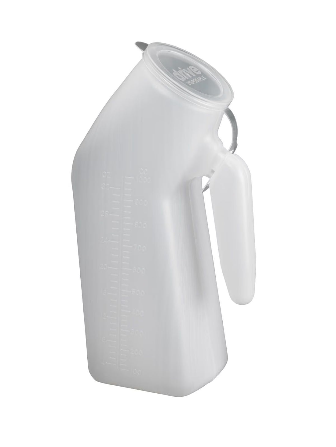 Portable Bedside Urinal with Lid | Male or Female Portable Travel Pee Bottles| Drive Medical