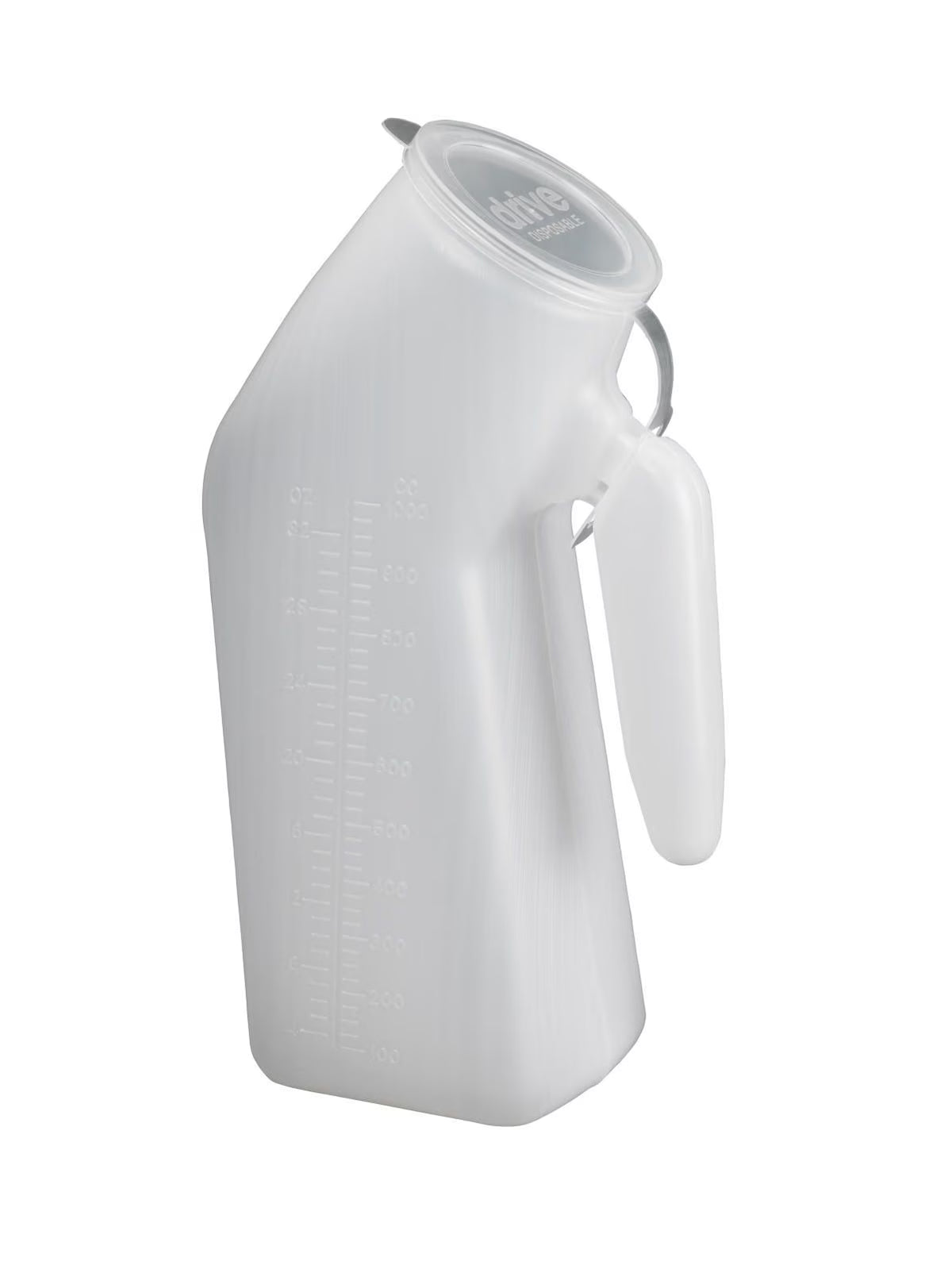Portable Bedside Urinal with Lid | Male or Female Portable Travel Pee Bottles| Drive Medical