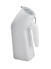 Portable Bedside Urinal with Lid | Male or Female Portable Travel Pee Bottles| Drive Medical