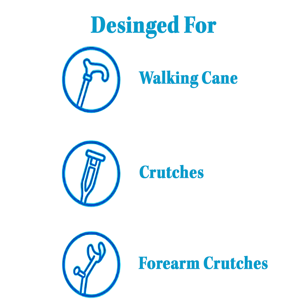MOBB AirEase cane tip shown with the canes and walking aids it fits