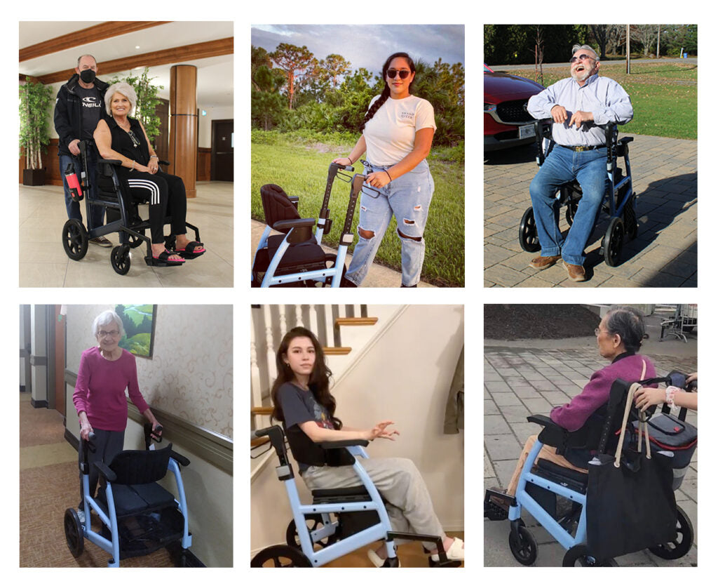 Triumph Prestige Power Wheelchair – Sky Blue | Folding Electric Wheelchair