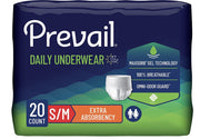 Sous-vêtements absorbants pour hommes Prevail Per-Fit | Taille 34-36 po | Caisse de 80