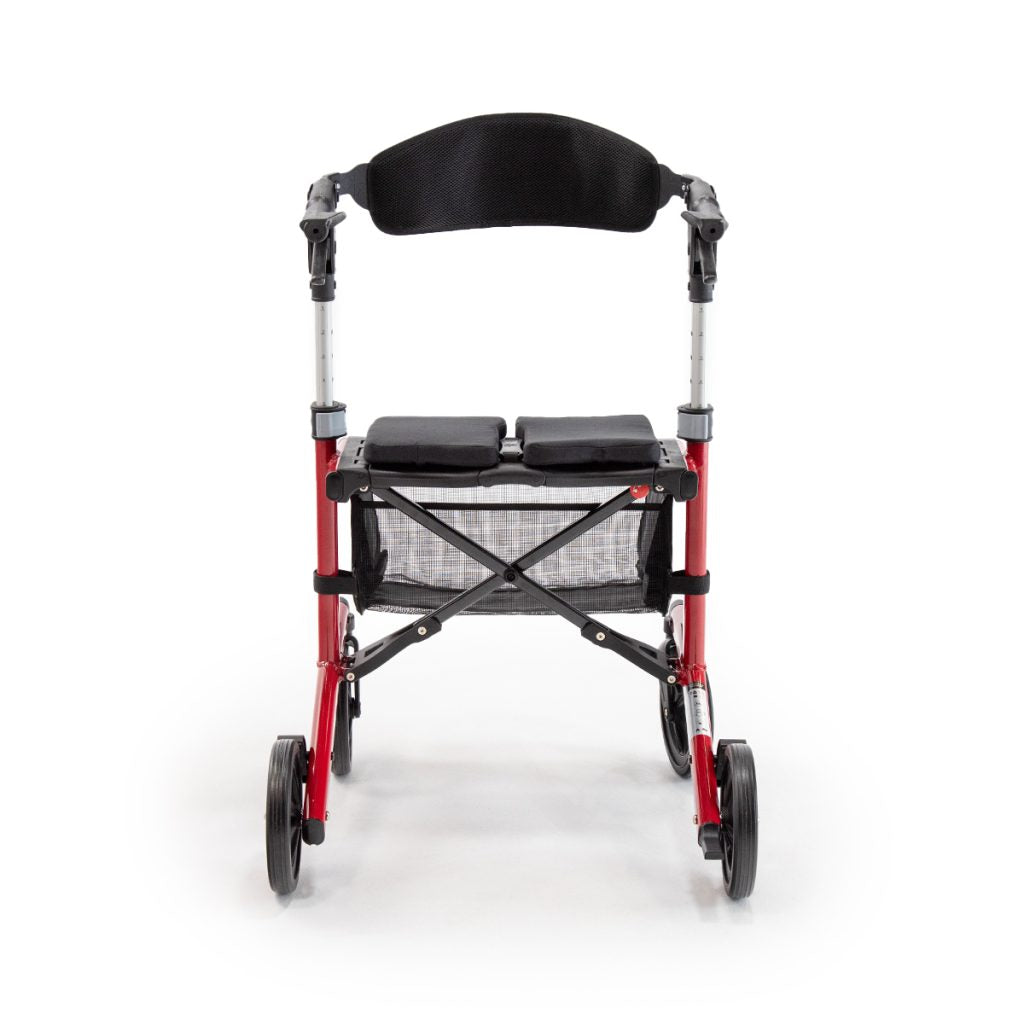 Triumph Escape rollator loop-lock hand brakes on height adjustable handles