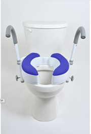 Ultimate Toilet Safety Frame | Premium Grab Bar with Padded Arms